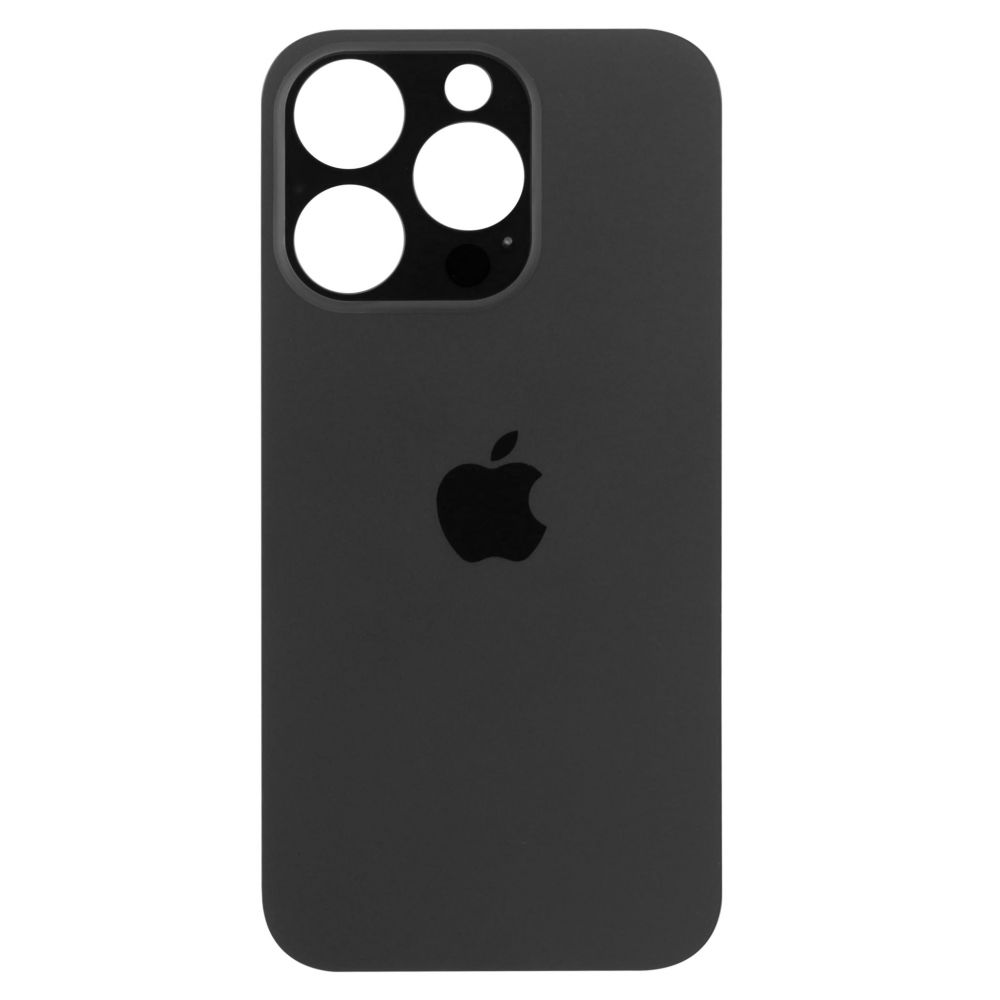 Sticla spate compatibil cu iPhone 14 Pro, Negru, Big Hole