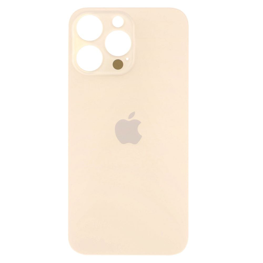 Sticla spate compatibil cu iPhone 14 Pro Max Big Hole Auriu