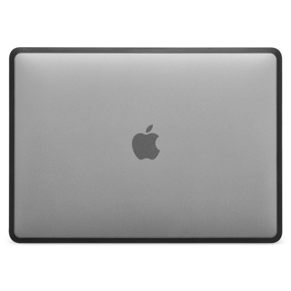 Carcasa de protectie Soft Edges pentru MacBook Pro M1 M2 16-inch A2485, A2780 - Negru-Transparent