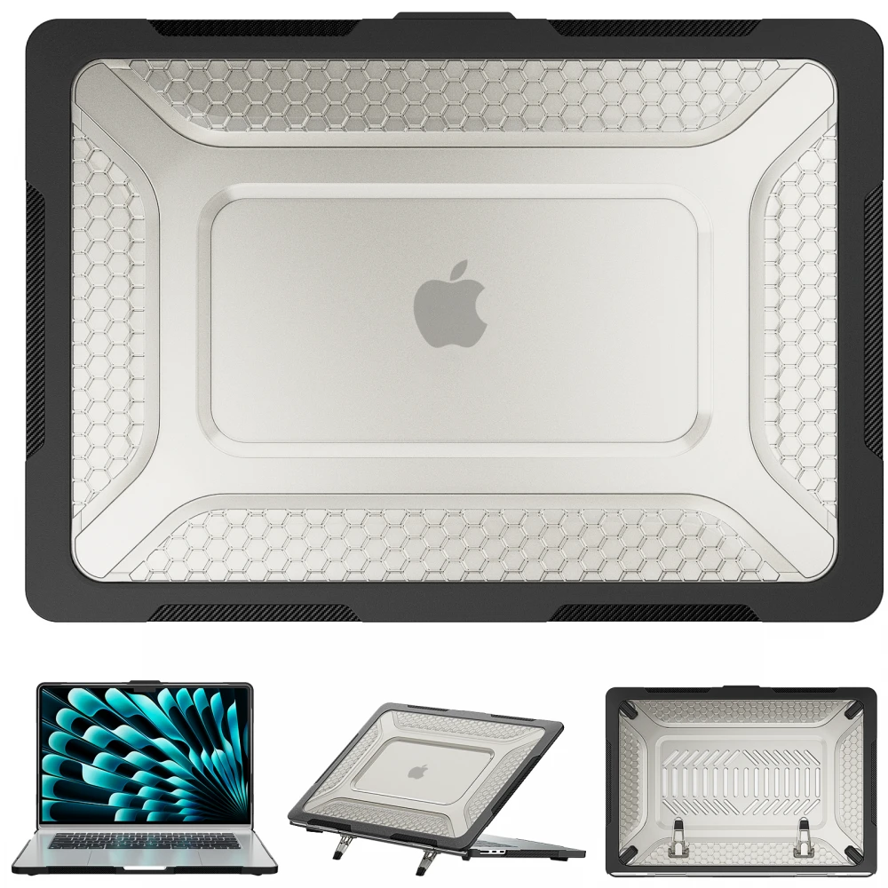 Carcasa de protectie pentru MacBook Air 15-inch A2941 - Hard Sheel Black
