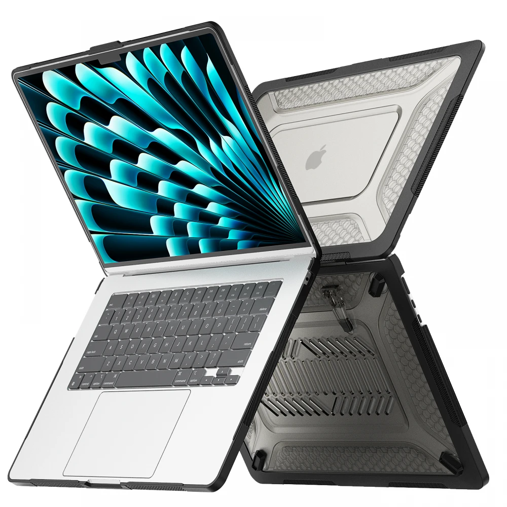 Carcasa de protectie pentru MacBook Air 15-inch A2941 - Hard Sheel Black