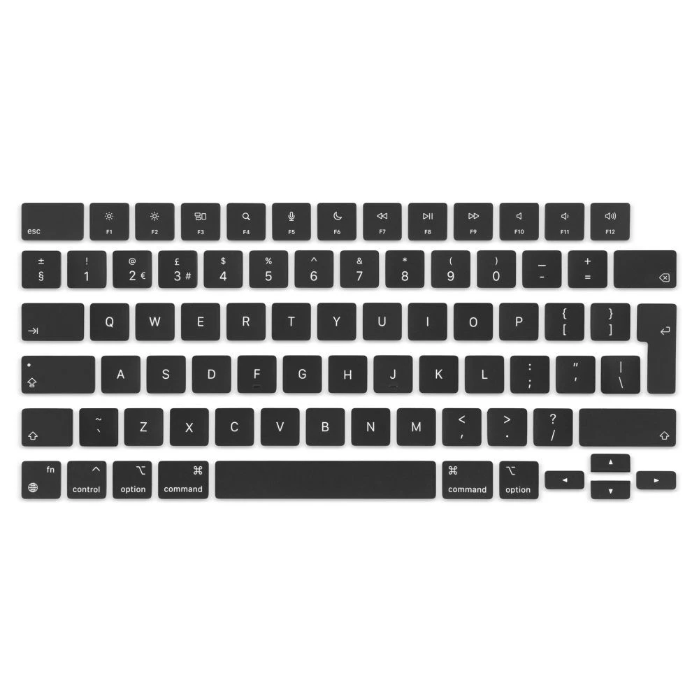 Set Keycaps Tastatura MacBook Pro 14" 16" si MacBook Air 13" 15" 2021-2024 Layout UK