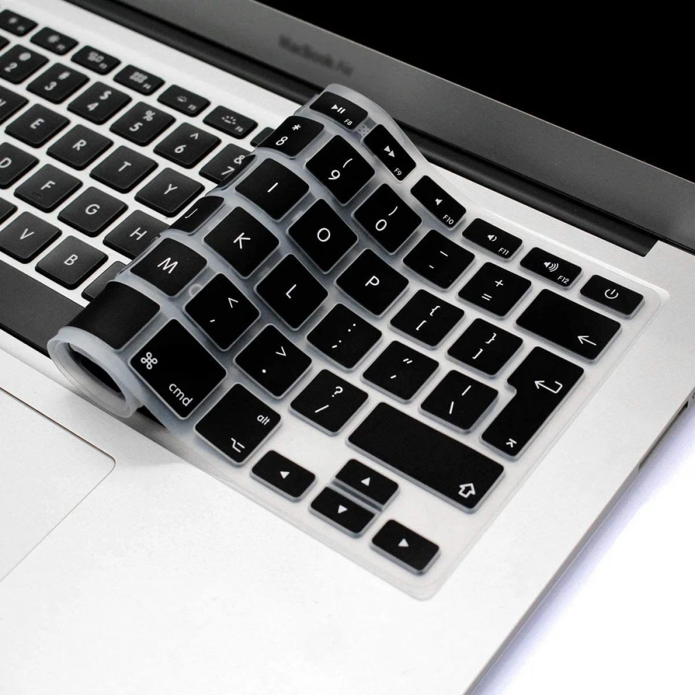 Folie de protectie pentru tastatura MacBook A1502, A1398, A1425, A1466, A1369, A1278, A1286, A1297, Negru, Layout UK