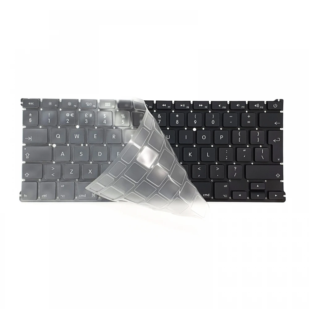 Folie de protectie pentru tastatura MacBook A1502, A1398, A1425, A1466, A1369, A1278, A1286, A1297, Transparenta, Layout UK