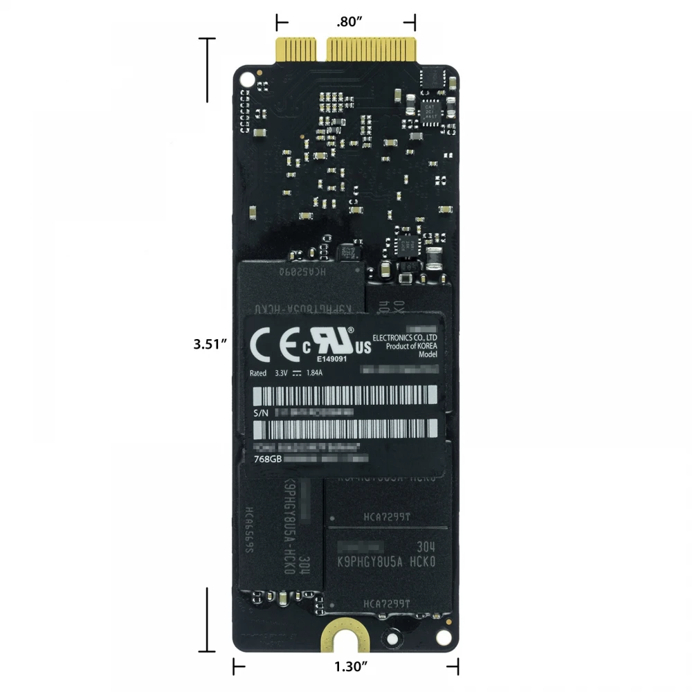 SSD 512GB MacBook Pro Retina A1425 / A1398 (2012-2013)