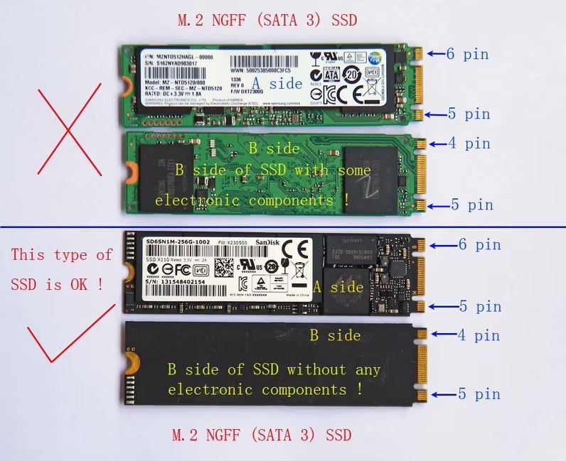 Adaptor SSD M2 NGFF pentru MacBook Air A1465 A1466 Mid 2012