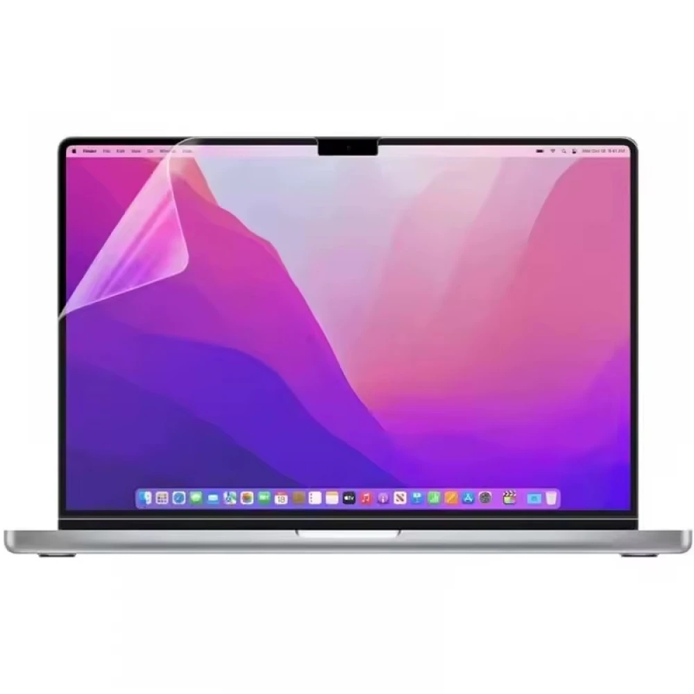Folie protectie dislay pentru MacBook Pro M1 M2 M3 14.2 inch A2442, A2779, A2918, A2992 - Lucios