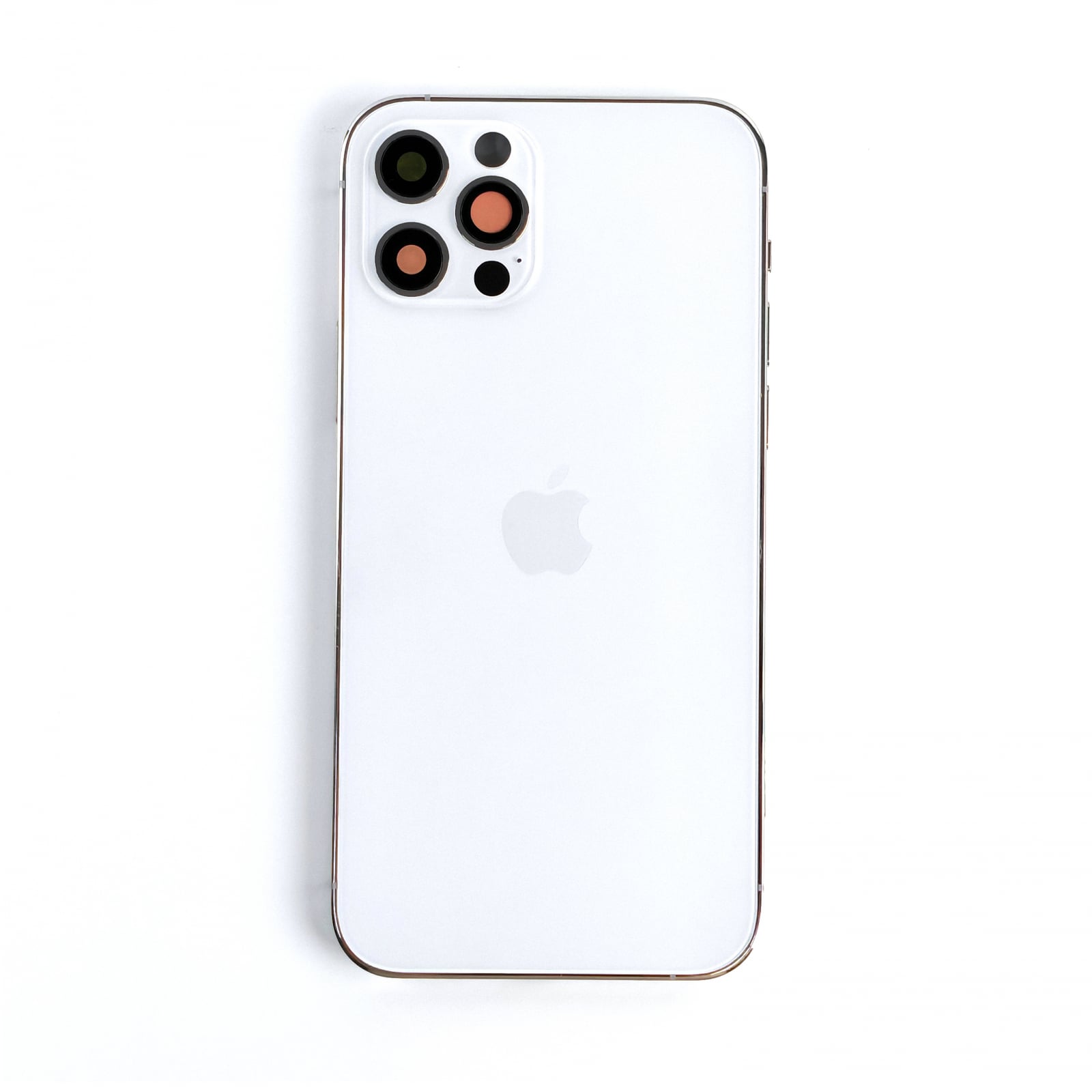 Carcasă completă cu Capac spate iPhone 12 Pro, cu SIM Tray si flex, Reconditionat Top Quality, Silver