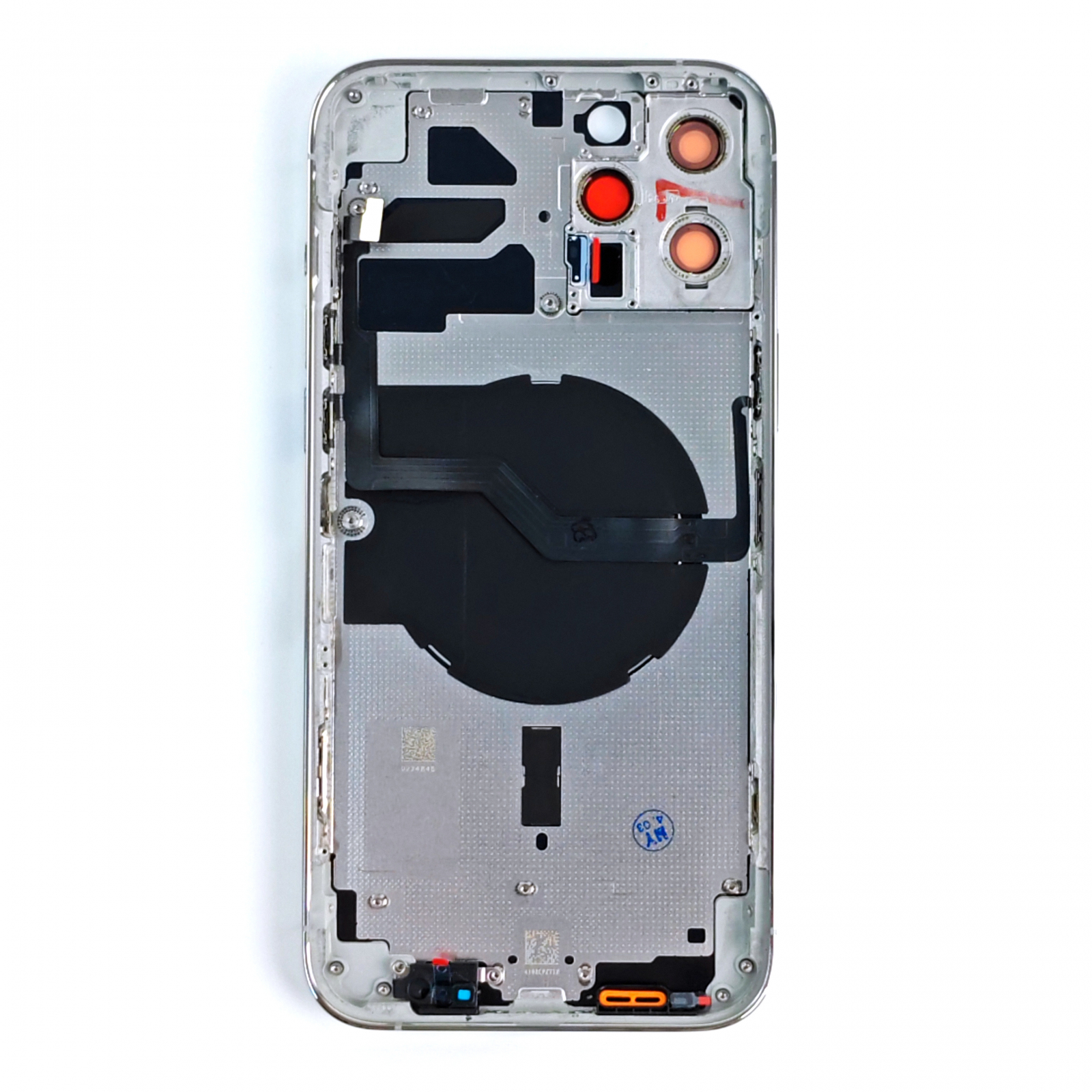 Carcasa completa cu Capac spate iPhone 12 Pro Max, cu SIM Tray si flex, Reconditionat Top Quality, Silver