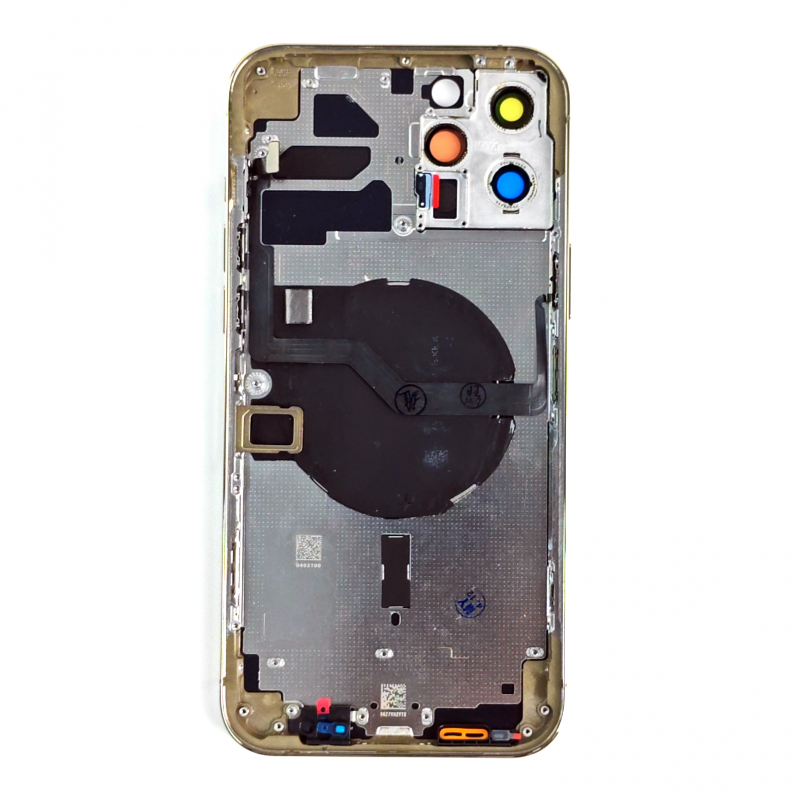 Carcasă completă cu Capac spate iPhone 12 Pro Max, cu SIM Tray si flex, Reconditionat Top Quality, Gold
