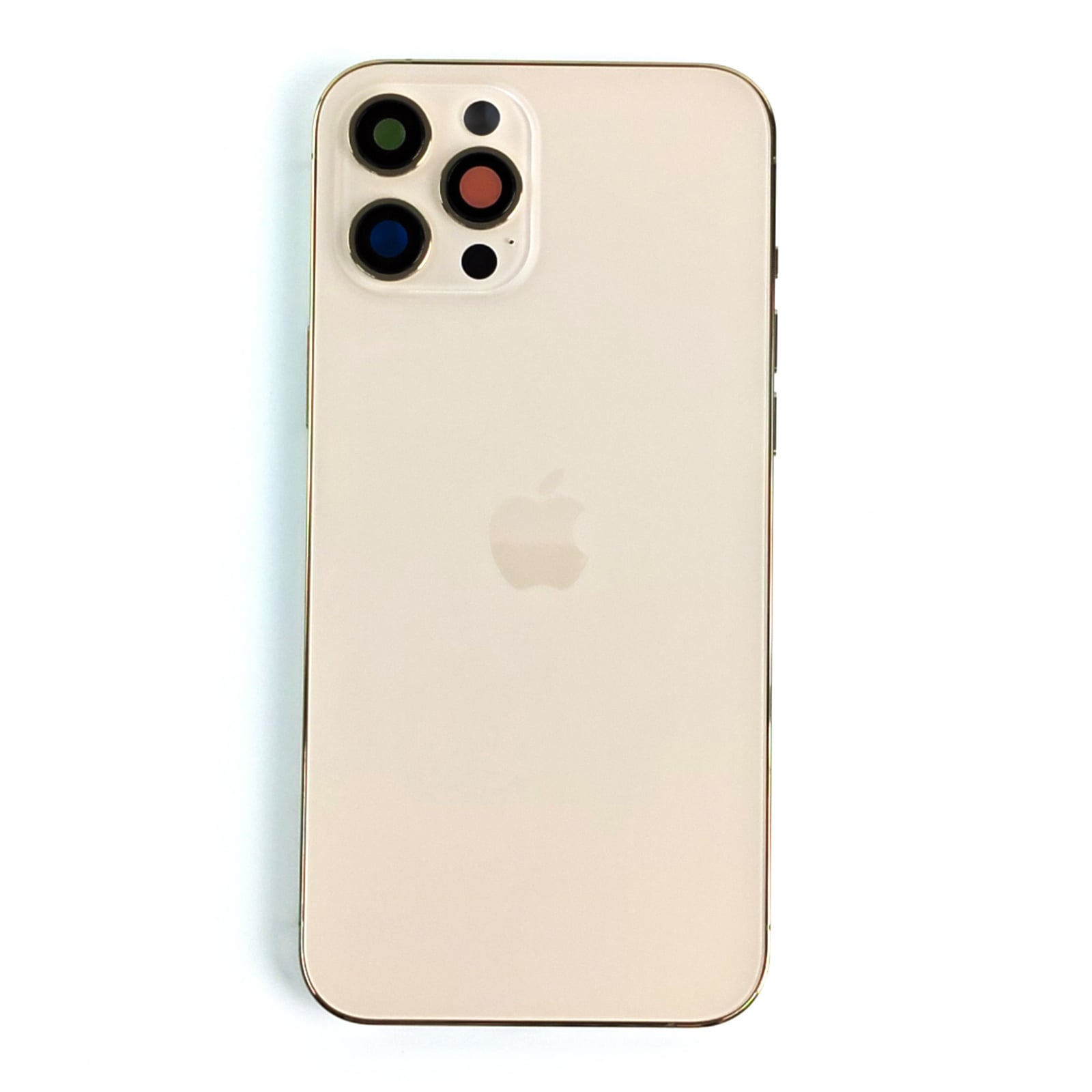 Carcasă completă cu Capac spate iPhone 12 Pro Max, cu SIM Tray si flex, Reconditionat Top Quality, Gold