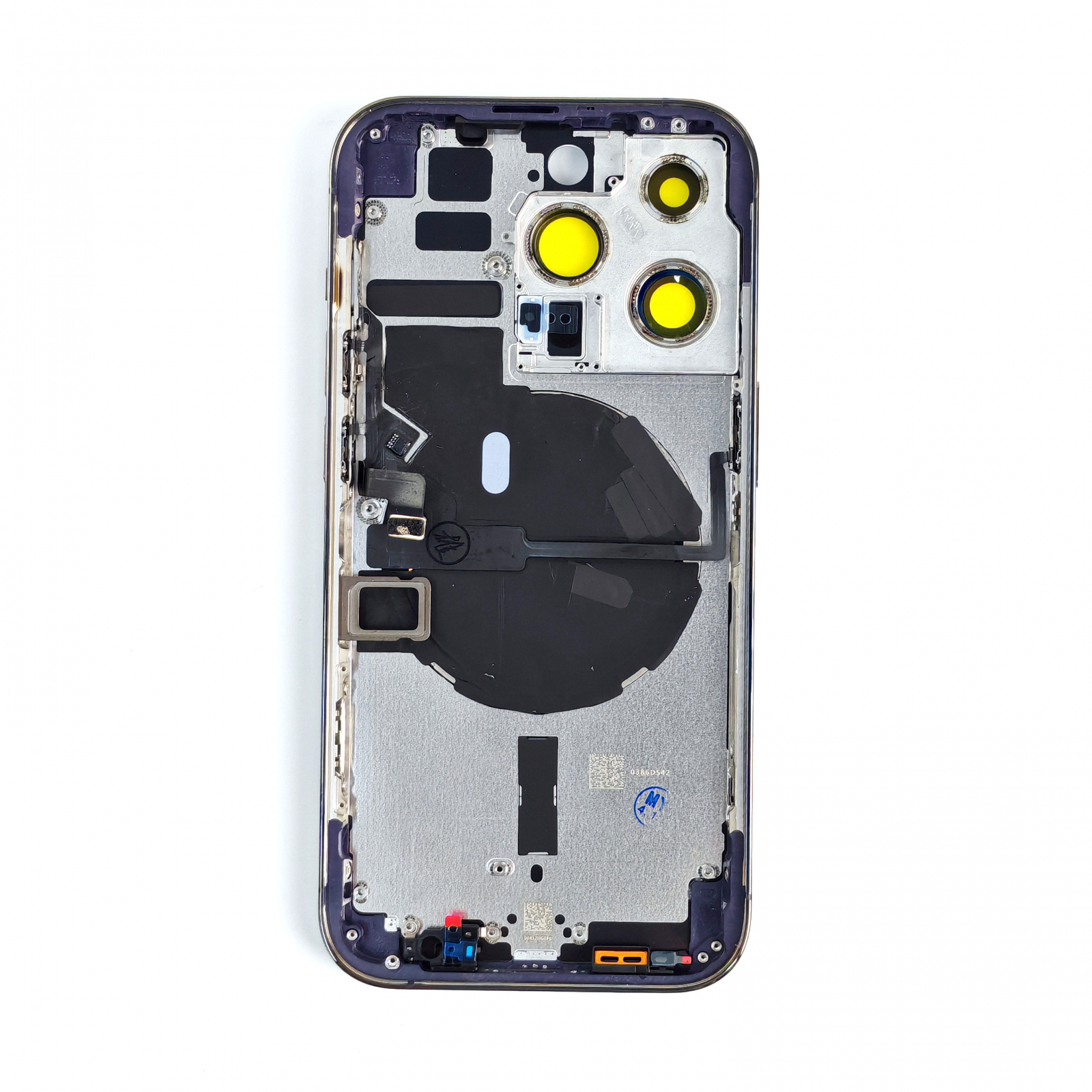Carcasă completă cu Capac spate iPhone 14 Pro, cu SIM Tray si flex, Reconditionat Top Quality, Purple