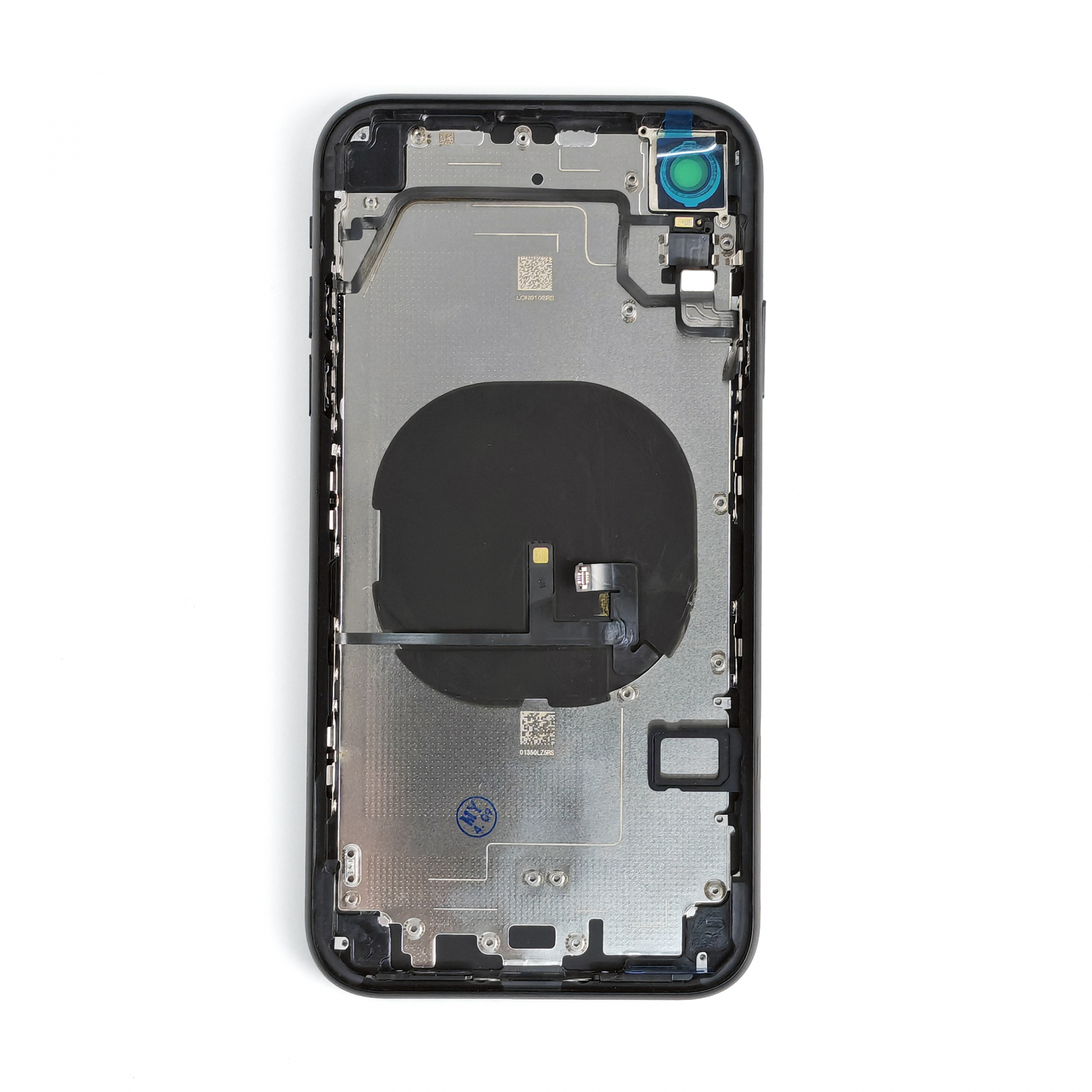 Carcasă completă cu Capac spate iPhone XR, cu SIM Tray si flex, Reconditionat Top Quality, Black