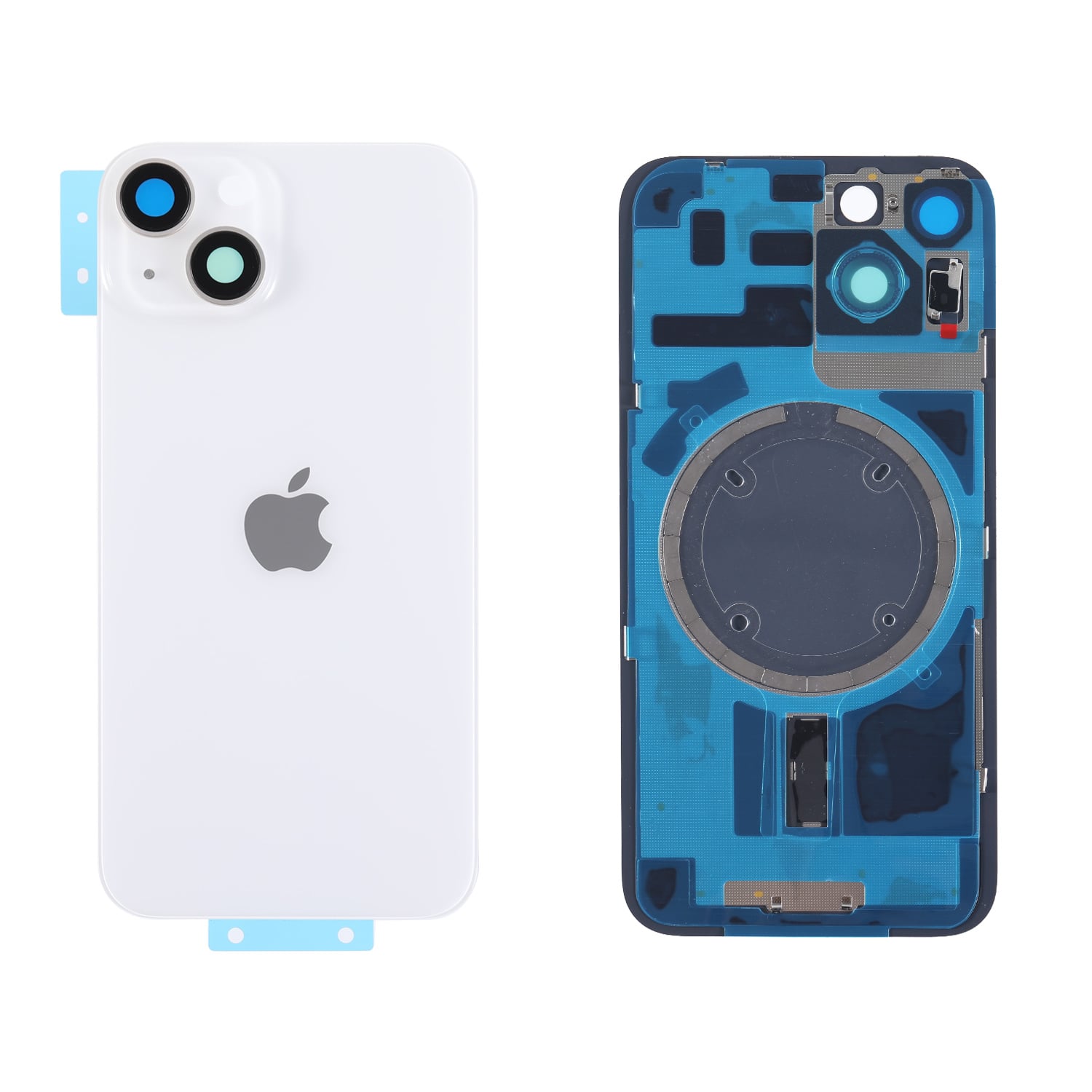Capac spate sticla iPhone 14 cu magnet fara NFC Starlight