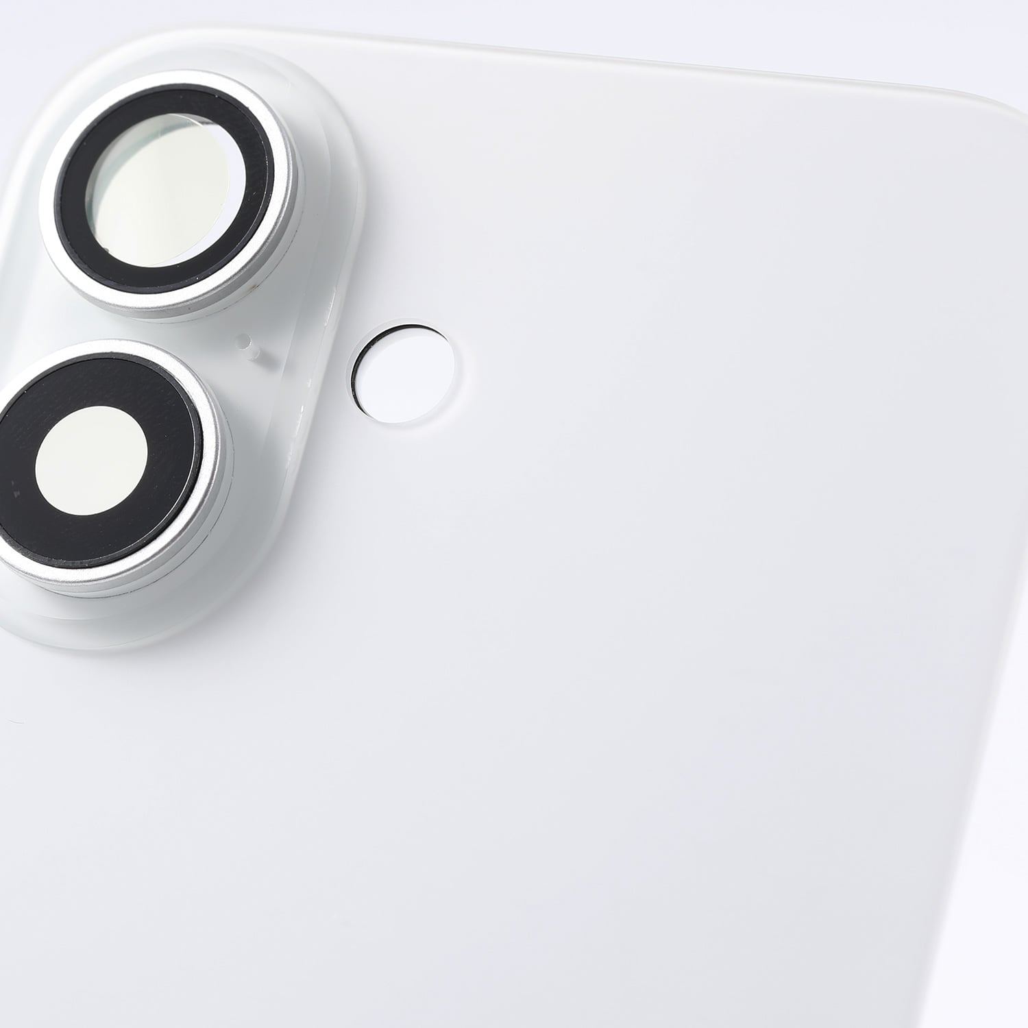 Capac spate sticla iPhone 16 cu magnet, fara NFC, culoare White