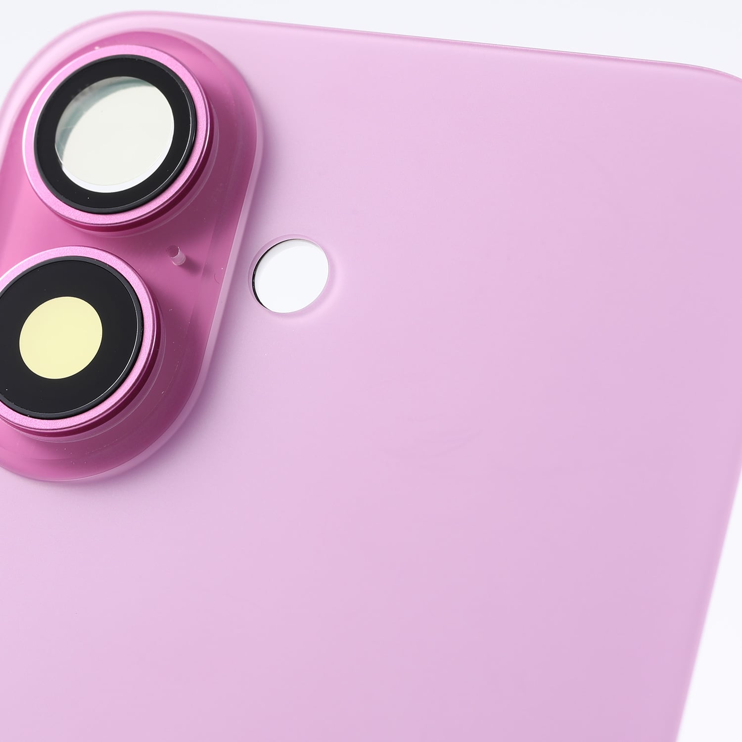 Capac spate sticla iPhone 16 cu magnet, fara NFC, culoare Pink