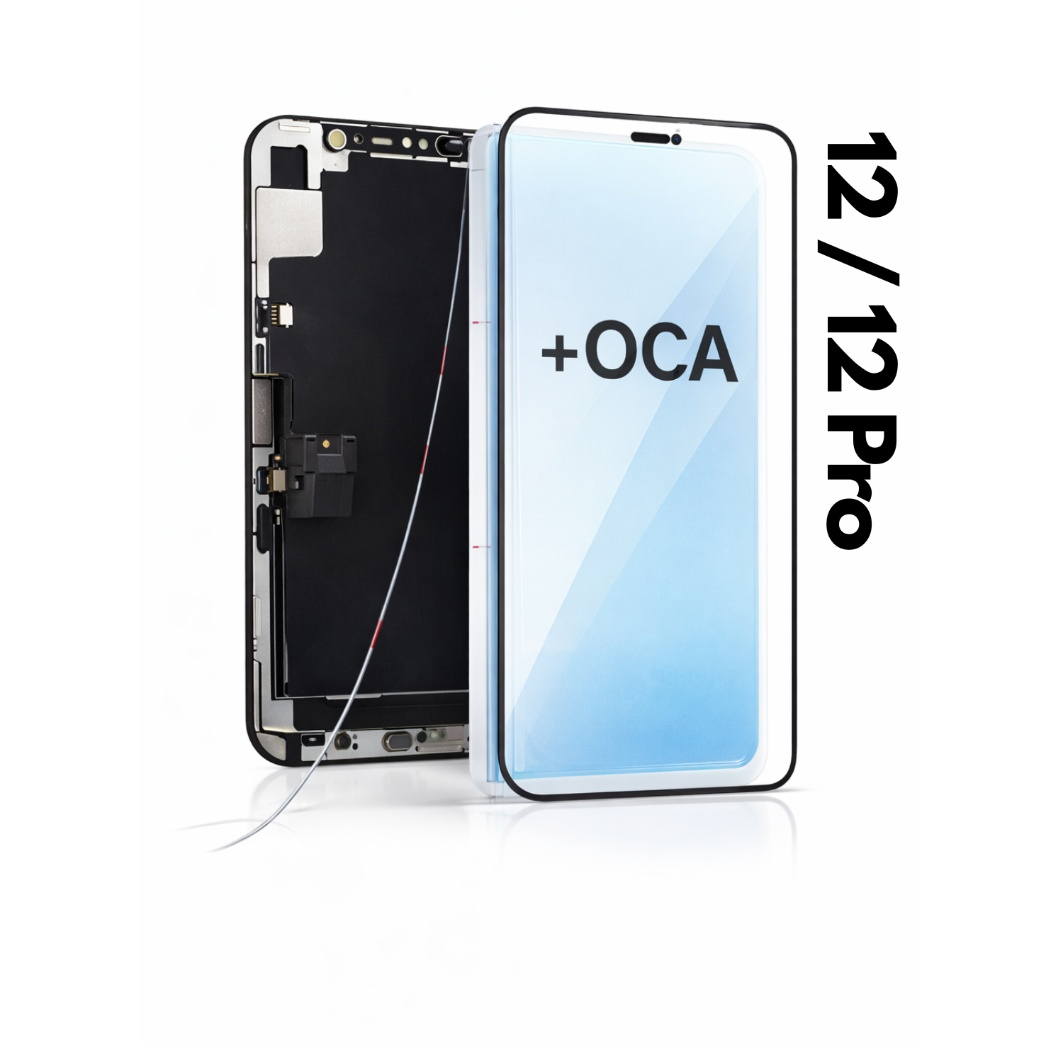 Sticla frontala ( pentru refurbished) + OCA Adeziv pentru iPhone 12 iPhone 12 Pro