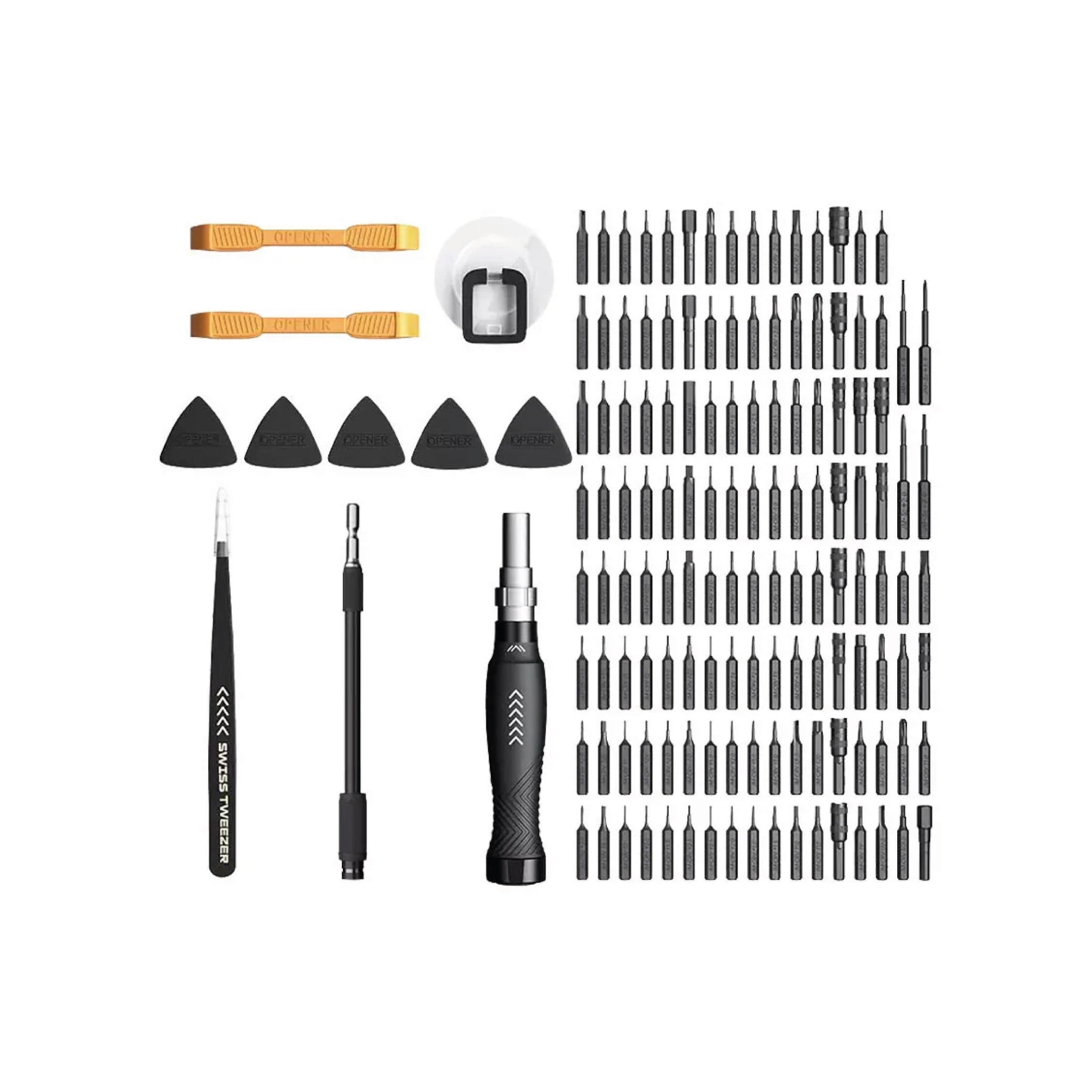 Set surubelnite de precizie Jakemy JM-8183 cu unelte de deschidere si cleste 145 in 1