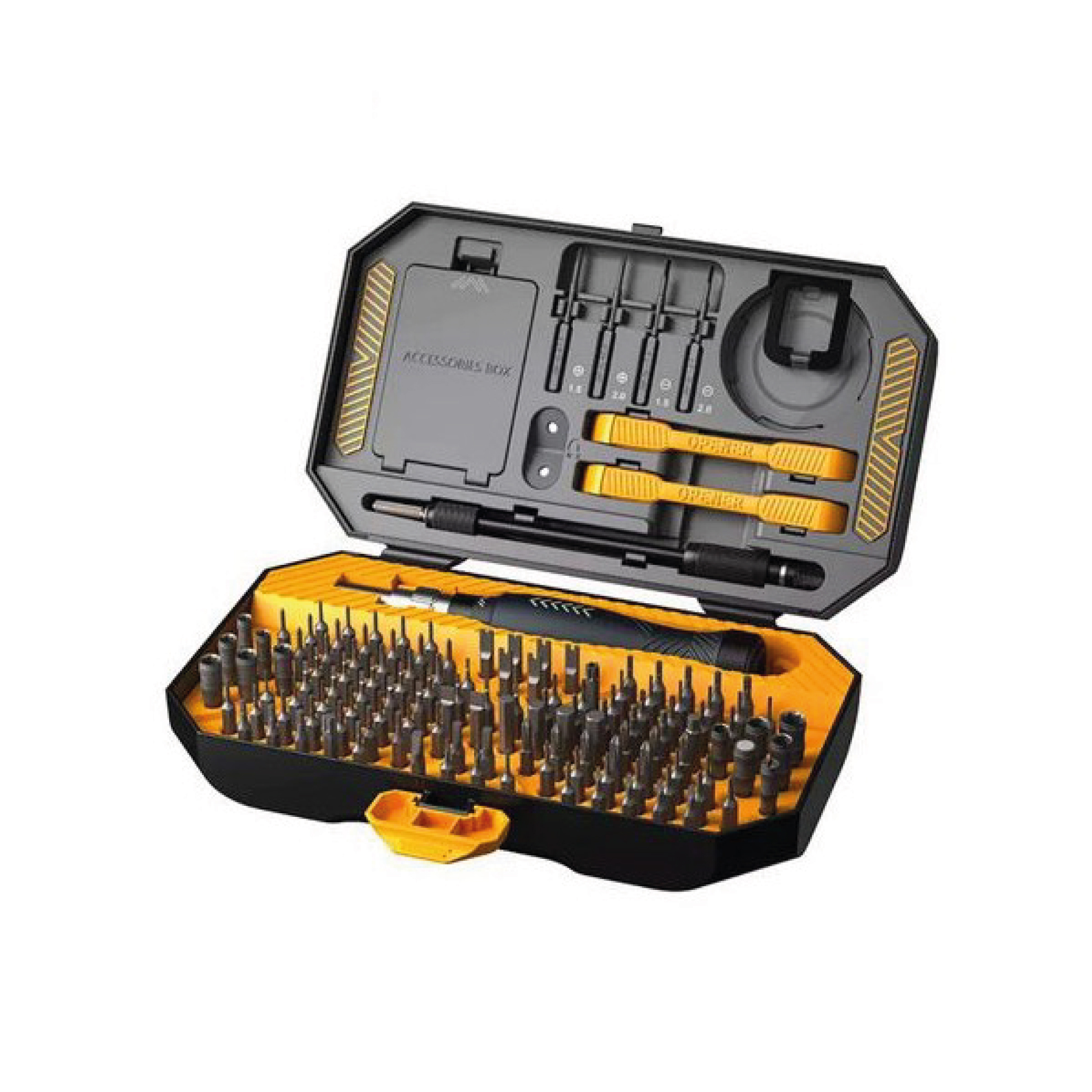 Set surubelnite de precizie Jakemy JM-8183 cu unelte de deschidere si cleste 145 in 1