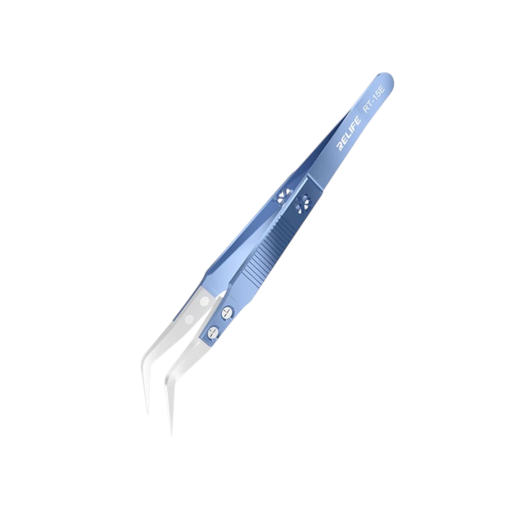 Penseta curbata de precizie cu varf ceramic RT-15E