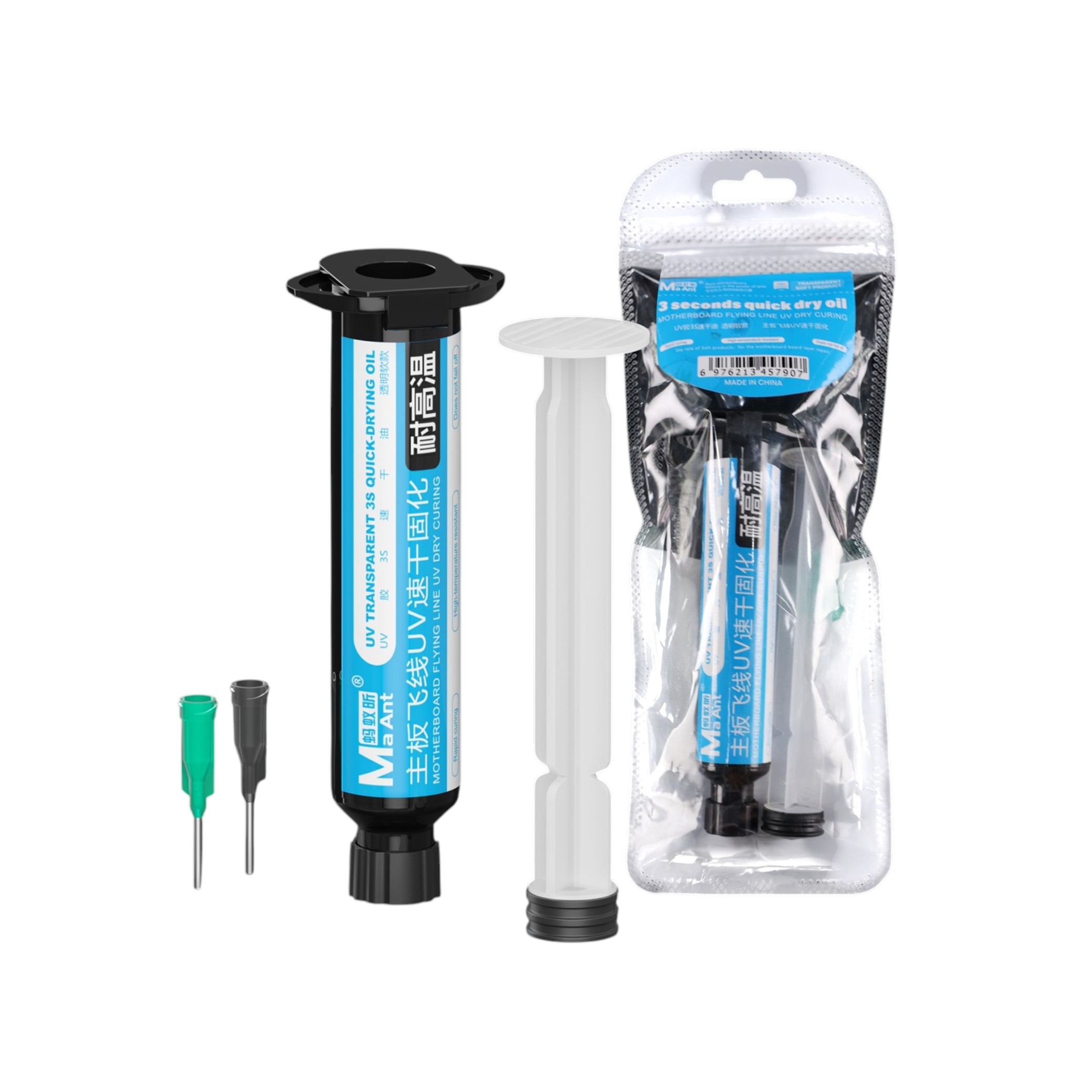 Adeziv UV transparent cu uscare ultra-rapidă MAANT F008B 20g