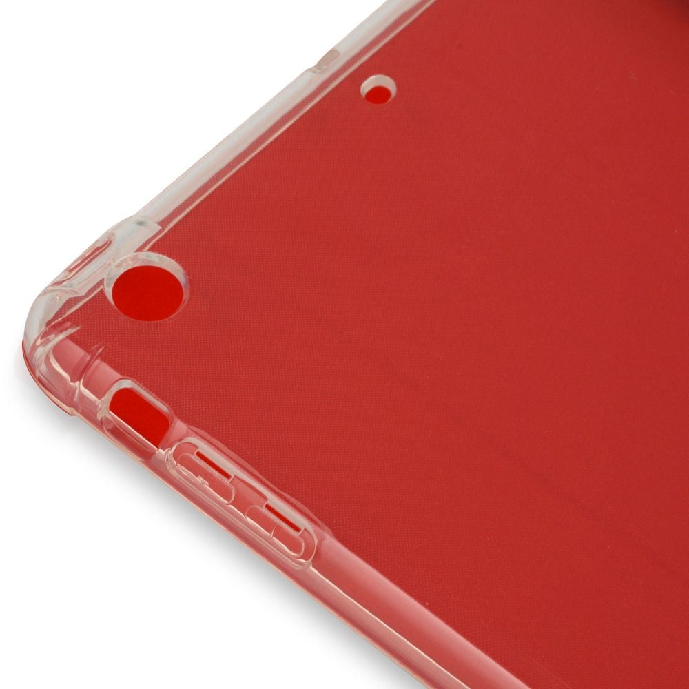 Husa Magnetica cu spate transparent, colturi intarite pentru iPad Mini 1, 2, 3 7.9 Inch - Rosu