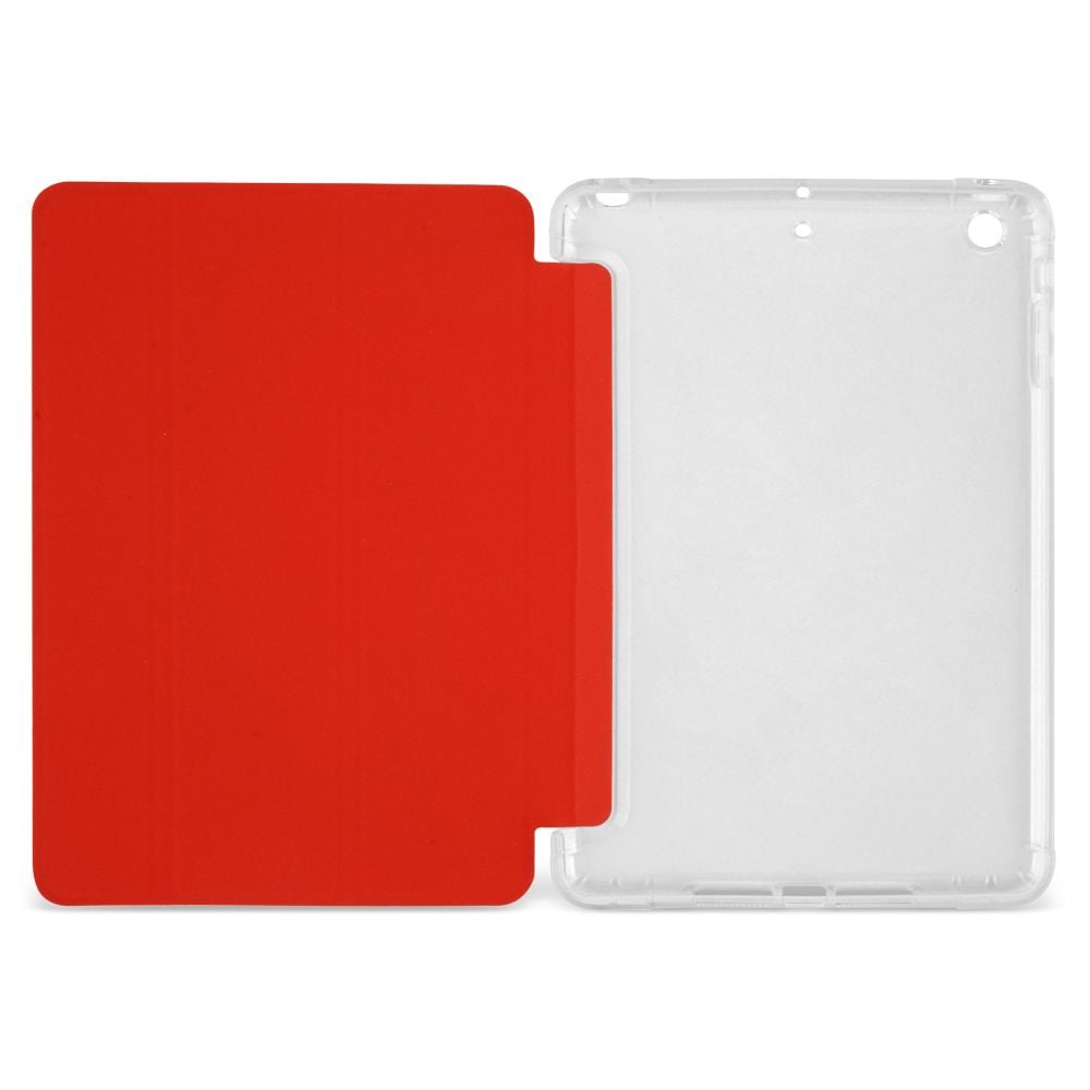 Husa Magnetica cu spate transparent, colturi intarite pentru iPad Mini 1, 2, 3 7.9 Inch - Rosu