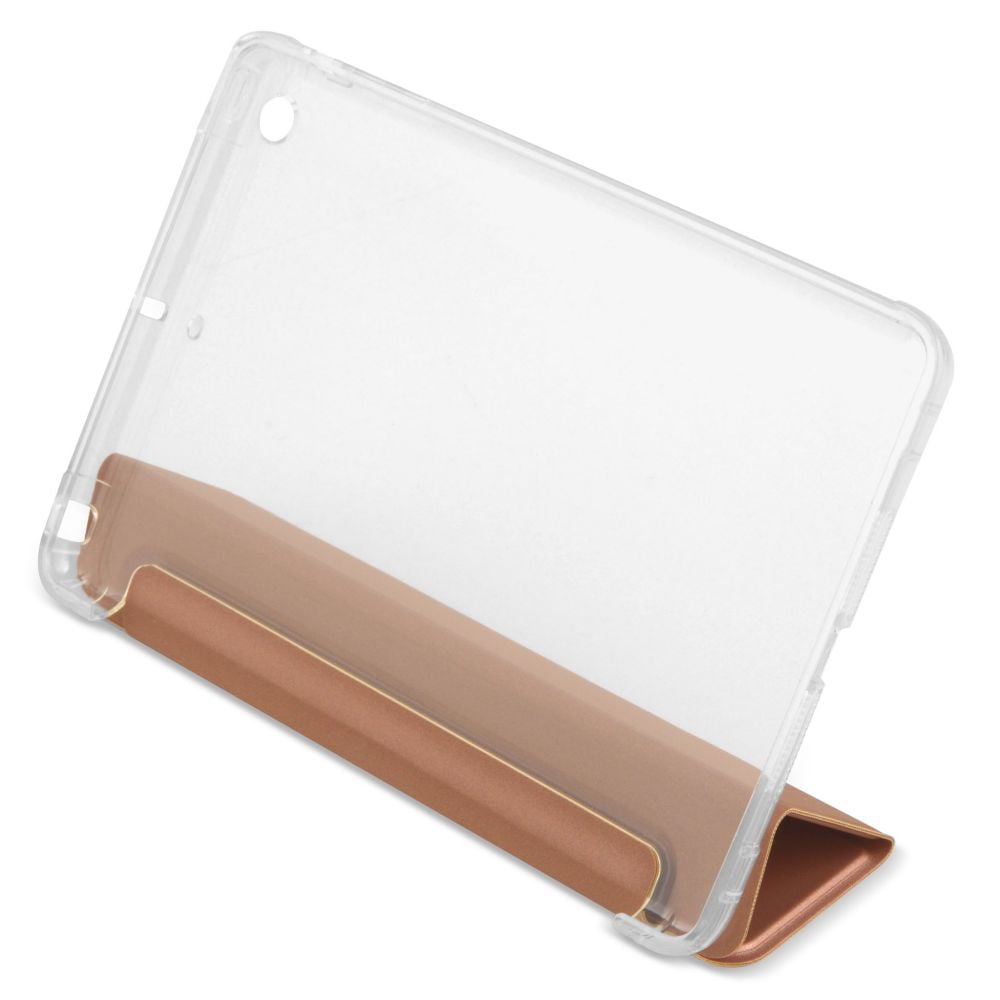 Husa Magnetica cu spate transparent, colturi intarite pentru iPad Mini 1, 2, 3 7.9 Inch - Rose Gold