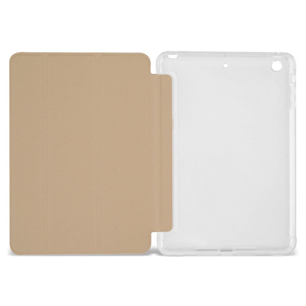 Husa Magnetica cu spate transparent, colturi intarite pentru iPad Mini 1, 2, 3 7.9 Inch - Auriu