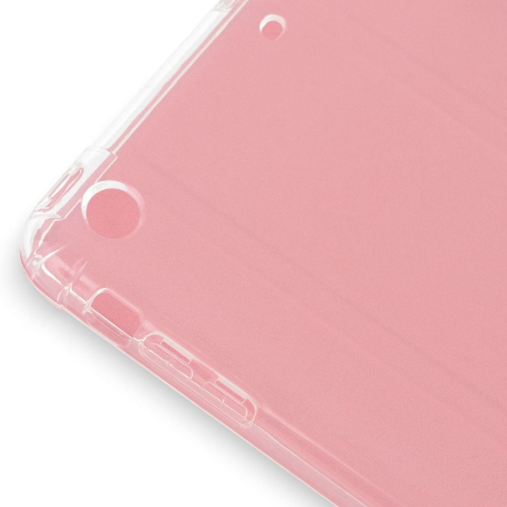 Husa Magnetica cu spate transparent, colturi intarite pentru iPad Mini 1, 2, 3 7.9 Inch - Roz