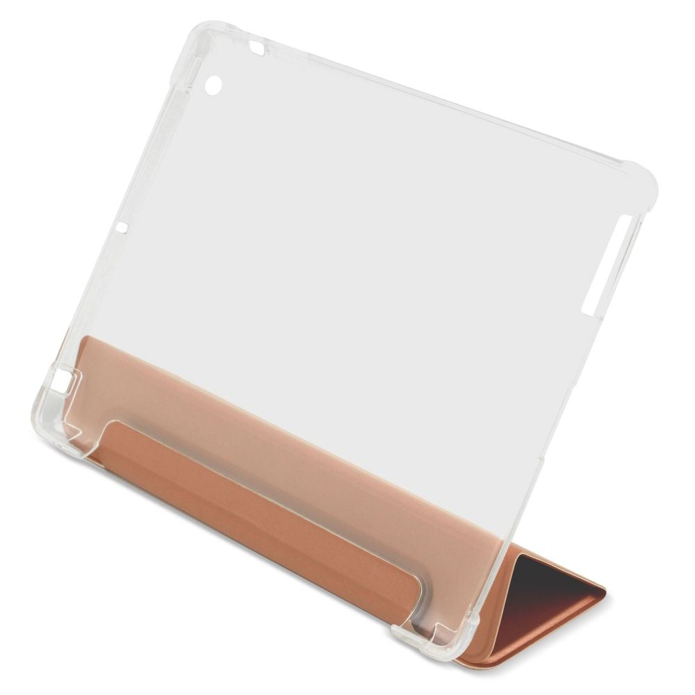 Husa Magnetica cu spate transparent, colturi intarite pentru iPad 2, 3, 4 9.7 Inch - Rose Gold